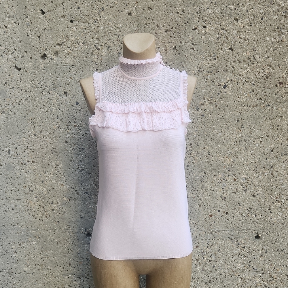 White House Black Market Pink Sleeveless Top